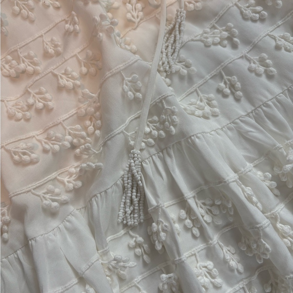 FARM Rio White Textured Mini Dress - Picture 12 of 14